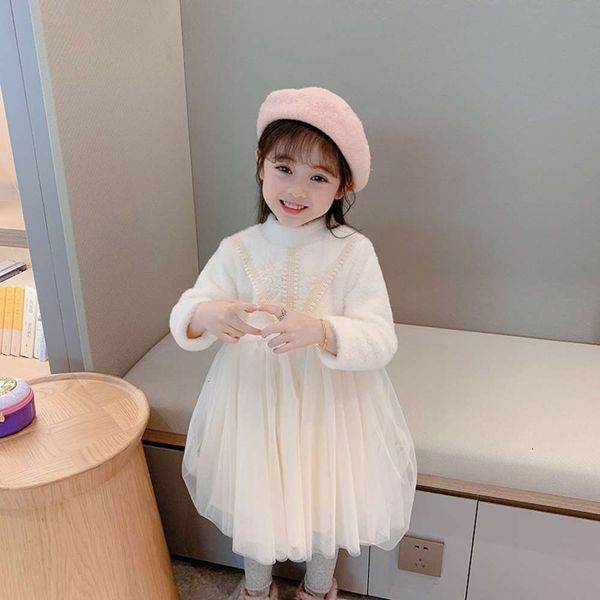 

girls' plush winter & 2020 drs amp; gauze children's new year sweet mink veet lace princs skirt fashion paf8qzgsicz3, Red;yellow
