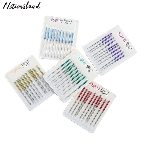 

10pcs sewing machine needles anti-jump needle for home sewing machine elastic cloth needle accessories, Black