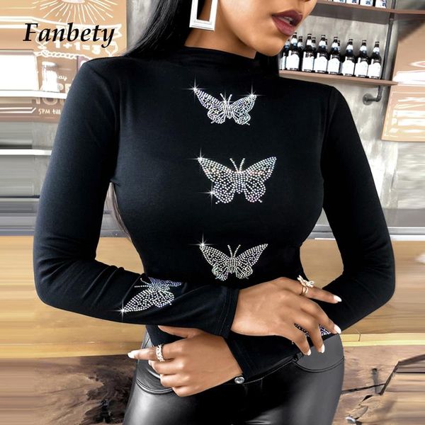 

2021 spring elegant butterfly print turtleneck blouses shirts women hollow out slim pullover lady fashion casual blusa, White