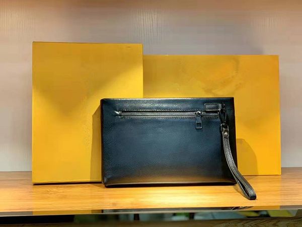 

new men handbags male leather handbag soft envelope clutches clip caught leisure hand bag men's zipper clutch bags unisex