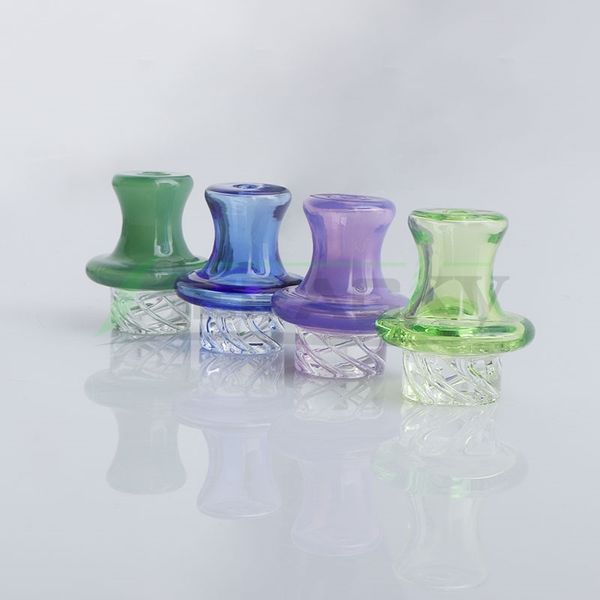 Beracky New Style Glas-Spinning-UFO-Kappe, 25 mmOD, Glas-Vergaserkappe, berauschende Vergaserkappen für Quarz-Banger-Nägel, Glas-Wasserrohre, Bohrinseln