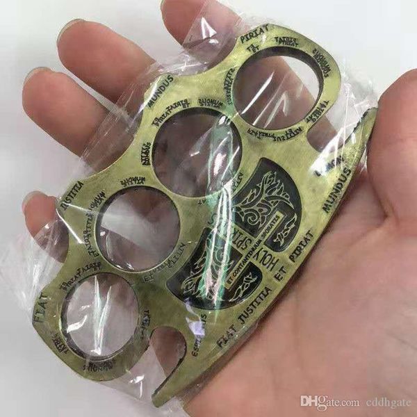

hell detective constantine brass knuckle dusters gold powerful damage safety equipment, self-defense,598