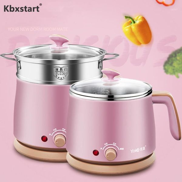 

kbxstart 1.5l multifunction electric cooking pot steamer heating cup noodles rice cooker pot multi cooker 220v1