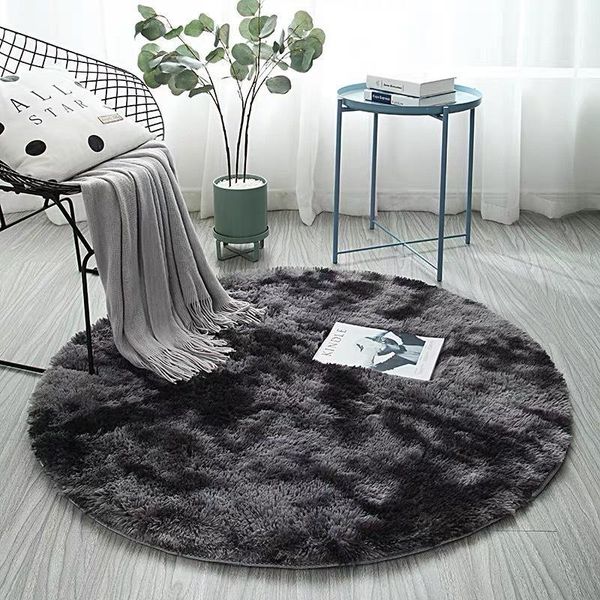 

carpets pink round carpet nordic ins style gradient colorful rug for living room bedroom rugs fur mats large size hanging basket mat1