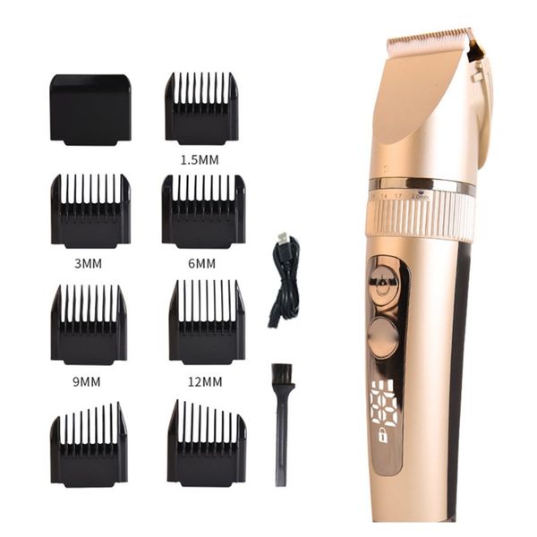

аккумуляторная триммер для волос жк-цифровой дисплей для стрижки волос для стрижки волос с низким уровнем шума для волос m7df перезаряжаемый