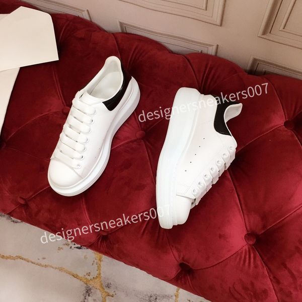 

2021new mens leather lace up platform oversized sole sneakers white black casual hc191001