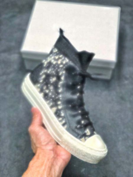 

2021 walk'n blue oblique print casual shoes lates cloudbust thunder lace-up sneakers luxe high-women's sneakers, Black