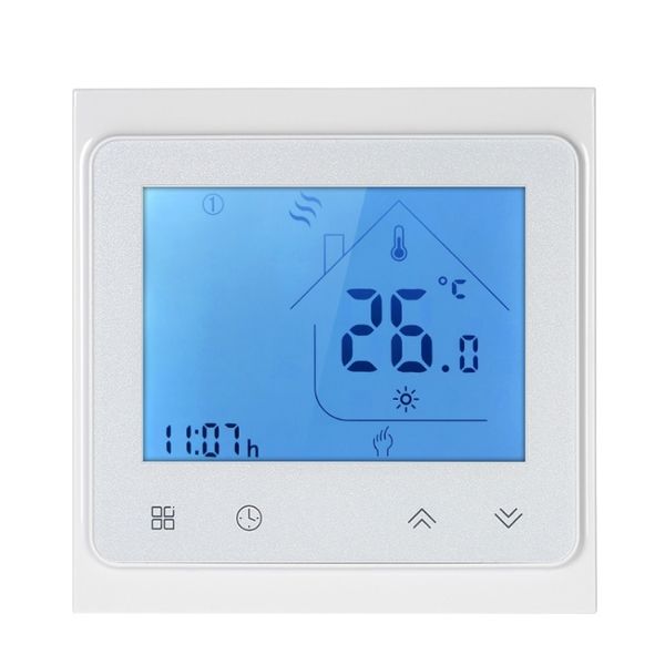 

5a water heating thermostat with touchscreen touch lcd display weekly programmable energy saving temperature controller wmtrys