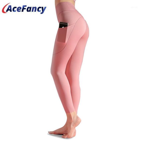 

yoga outfits energy leggings for fitness squatproof plain women pants push up t2069 high waist leggigns sportswear1, White;red