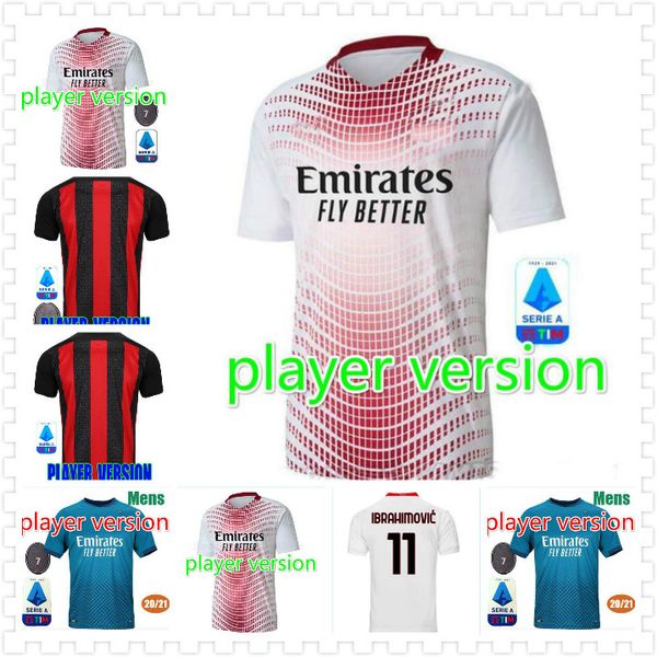 

player version tonali#8 20 21 new soccer jerseys 2020 2021 ibrahimovic piatek football shirt paqueta suso higuain calhanoglu caldara jerseys, Black;yellow