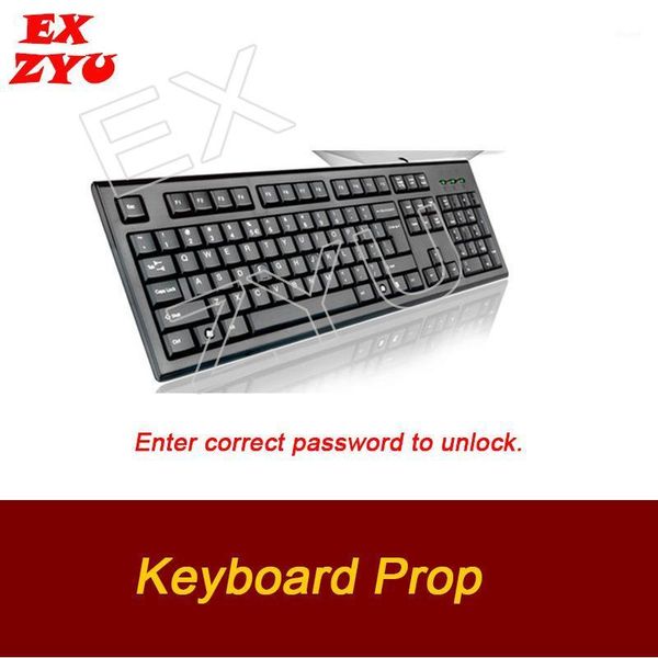 

exzyu keyboard prop real life enter correct password to escape chamber game room any key can be codes1