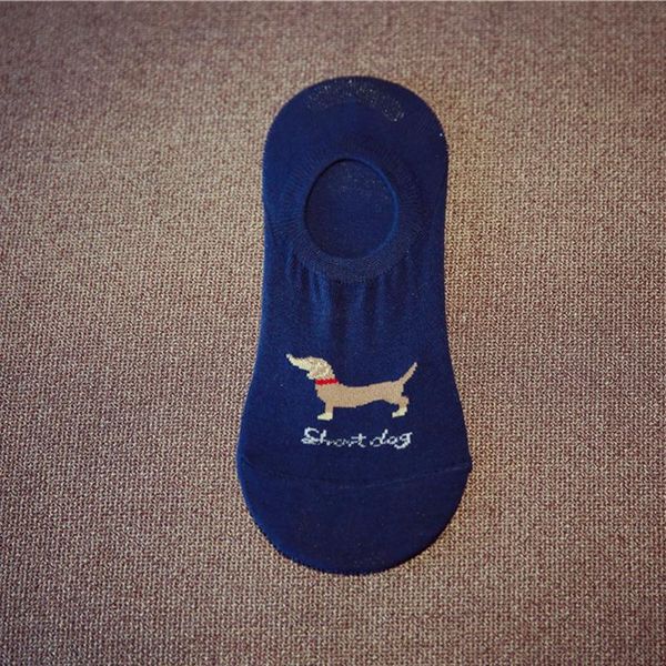 

new men's cotton socks jacquard puppy stealth socks animal casual men socks new men's better wmtrph xhlove, Black