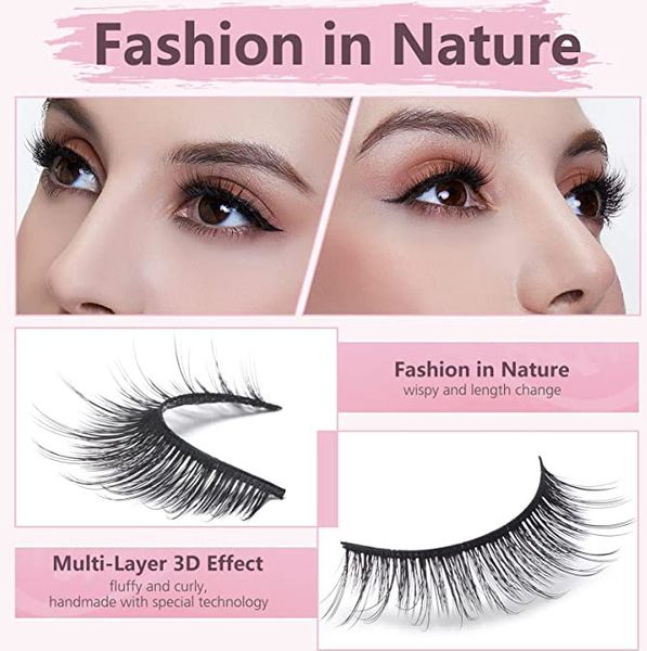 

false eyelashes mink eyelashes faux natural lashes soft make up extension makeup fake eye eyelash length of 18 to 20 mm