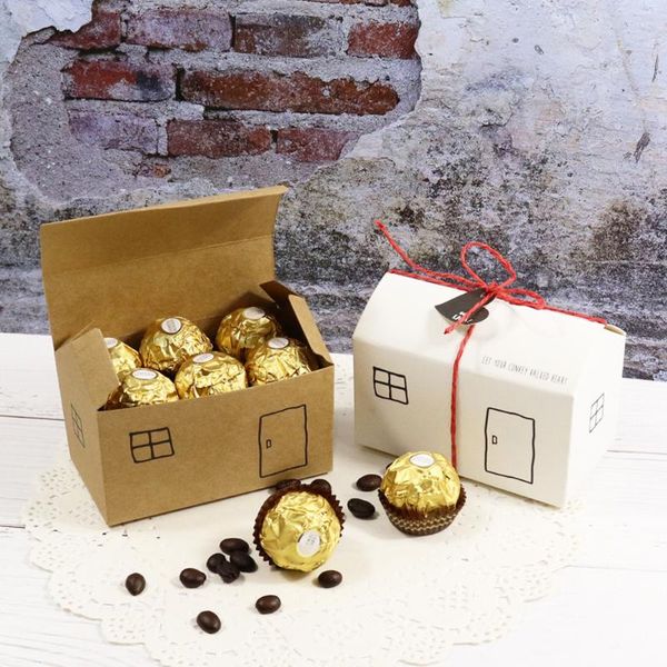 

gift wrap 20/40pcs candy boxes box paper party wedding birthday christmas favor present packing wholesale cookie chocolate bag