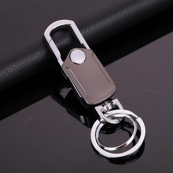 

360 degree rotating men's keychain cool fingertip gyro beer bottle opener custom logo perfect gift for boyfriend, Silver