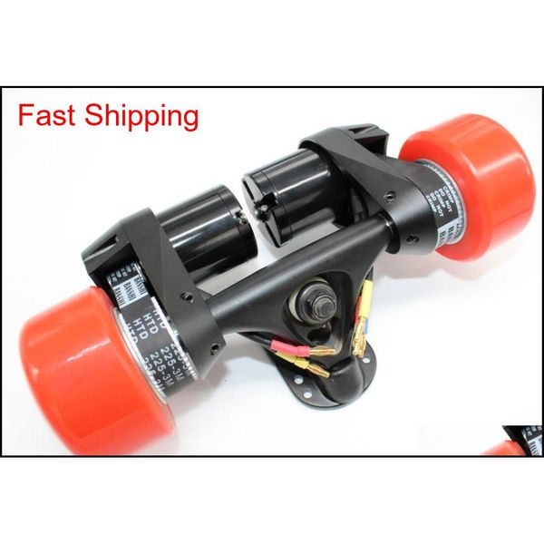 

electric longboard skateboard conversion kit rear truck with two motor - belt drive dual motor drive 3dyrf