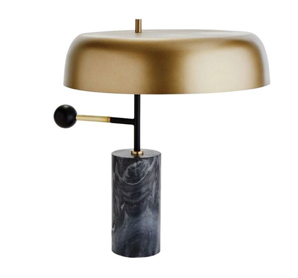Lampada da tavolo in marmo di design italiano nuova lampada da tavolo di design lampada da tavolo di lusso E27 illuminazione mobile illuminazione dell'hotel