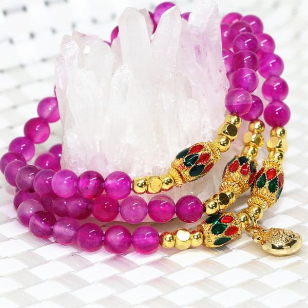 

charm bracelets 19 style bohemian multilayer natural multicolor agat carnelian onyx 6mm round beads bangle jewelry women b2195, Golden;silver