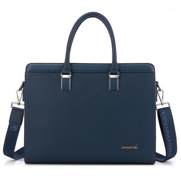 

briefcases design man computer handbag business affairs briefcase genuine leather lapmessenger office bags for men 1