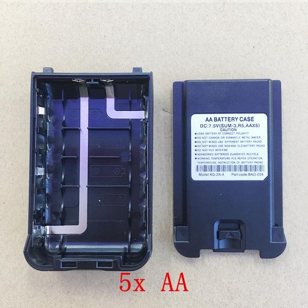 

5pcs/lot original 5x battery case box for wouxun kg-uv8d walkie talkie kg-2a-4