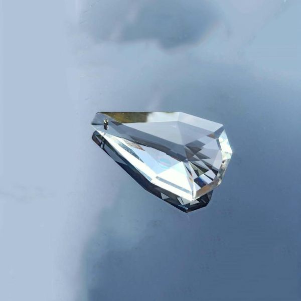 

50mm double layer pear shape clear crystals pendants suncatcher chandelier crystals beads accessories diy home decor ornament h bbyjer