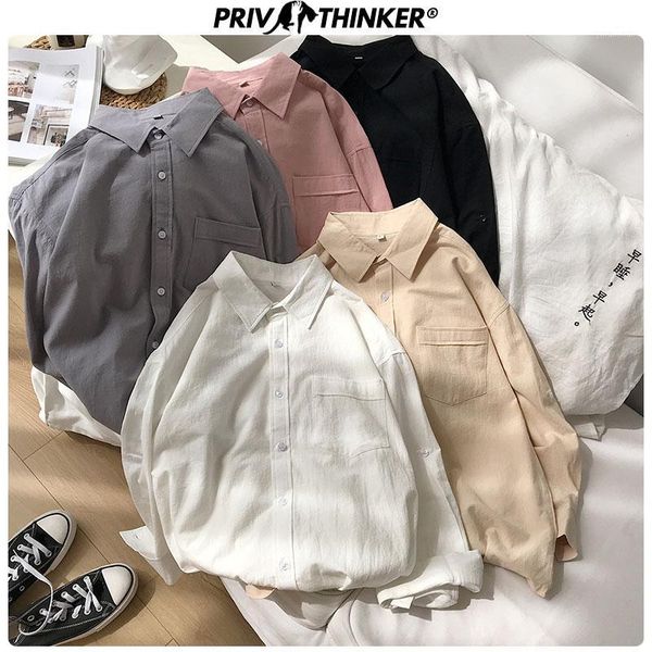 

men summer solid shirts 2020 men 100% cotton blouse streetwear couple loose clothes male casual colorful shirts new1, White;black