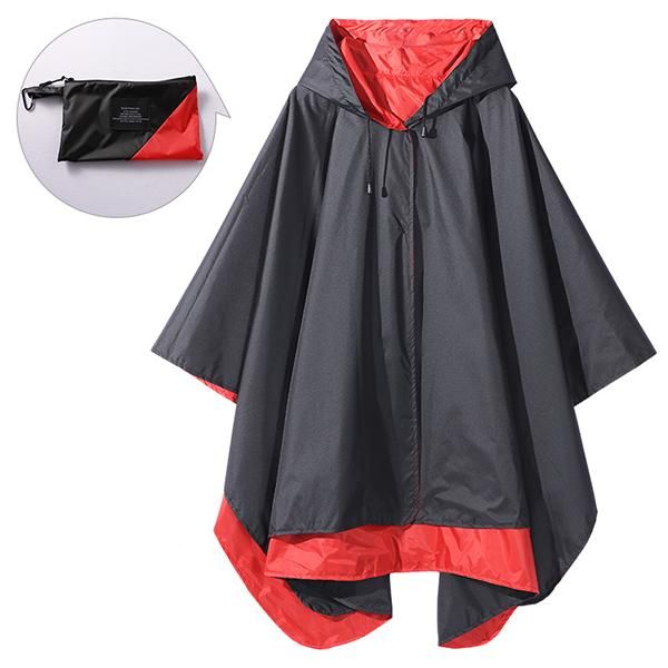 

women stylish rain poncho waterproof raincoat cloak two layers could wear both sides outdoors women stylish wmtdzl