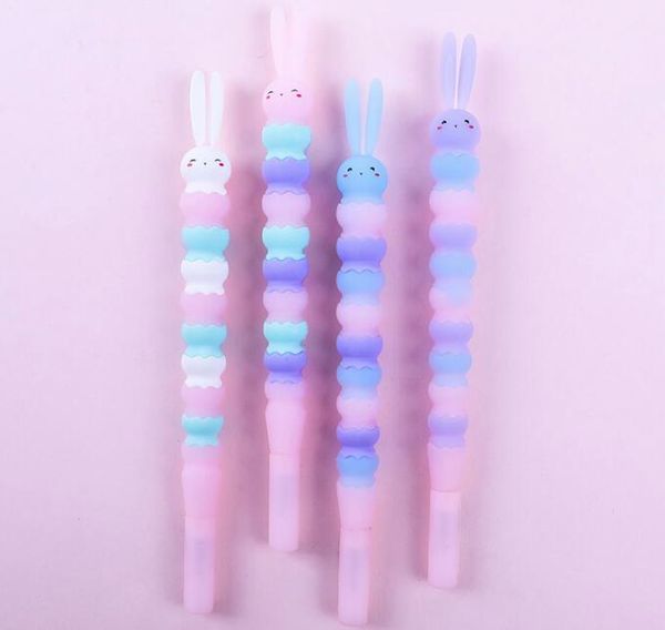 Gel Stift Cartoon Eis Kaninchen Silikon Kawaii Schule Büro Schreibwaren Kreative Niedlichen Hasen Unterzeichnung Stift Versorgung Süße Geschenk GC760