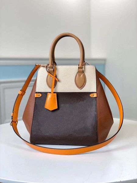 

popular fold tote mm real leather totes shoulder handbags cross body bag lady wallet women commuter bag multiple carry purse with long strap