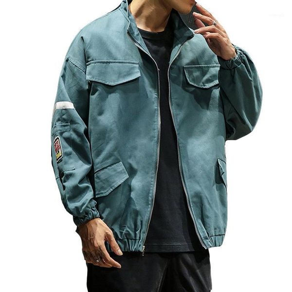 

zipper jacket male casual men clothing autumn streetwear jackets fashion outerwear men's overcoat1, Black;brown