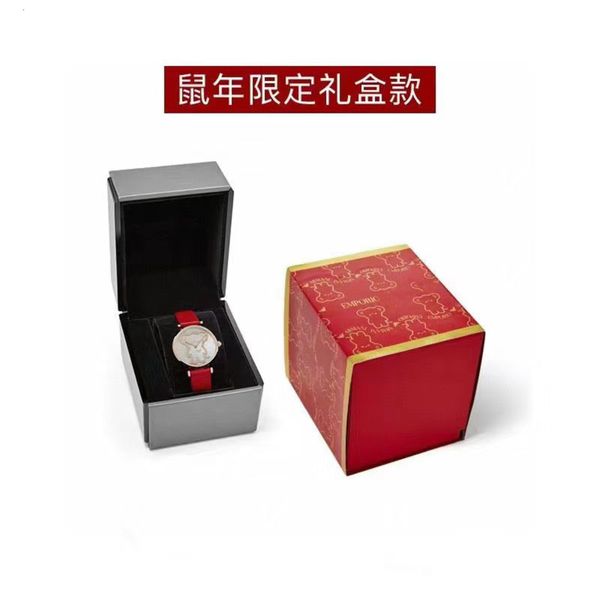 

female ultra-thin quartz ar11281 watch waterproof student table three in one year of the rat, Slivery;brown