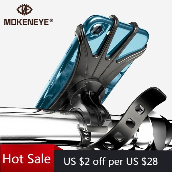 

car & truck racks universal bicycle mobile phone holder for cell gps silicone motorcycle bike cycling handlebar stand support bracket1