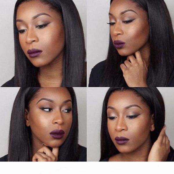 

peruvian virgin hair extensions brazilian straight 4 bundles wefts 100% unprocessed brazilian indian remy human hair weaves wholesale, Black