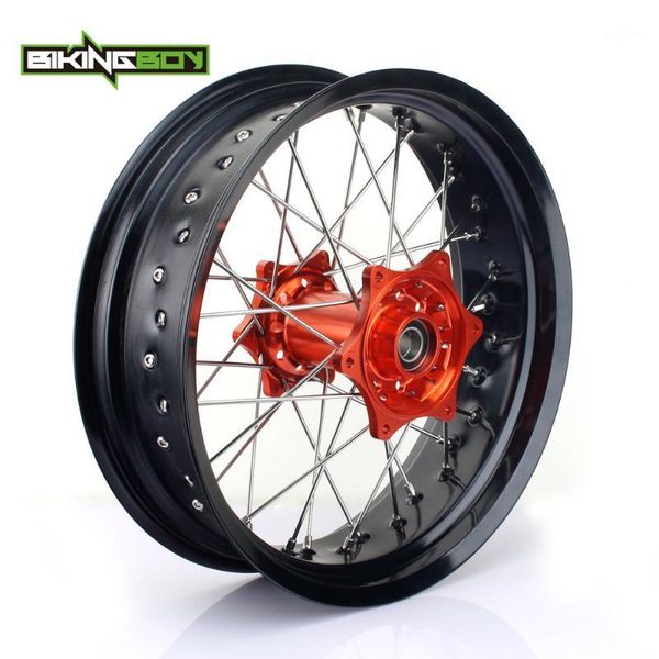 

motorcycle wheels & tires bikingboy 17" 18" 19" rear wheel rim hub + spacers for sx 125 13-19 150 250 12-19 200 450 525 03-06