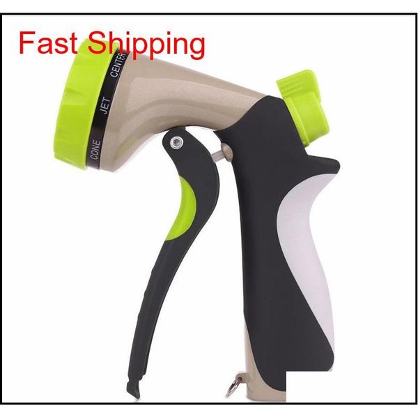 

garden hose nozzle hand sprayer 8 pattern adjustable heavy duty metal slip resistan qyljfe bde_luck