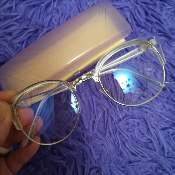 

women's bluex lightx blocking computer glasses cat eye anti blue rays eyeglasses female plain mirror glasses frame eyewear, Black