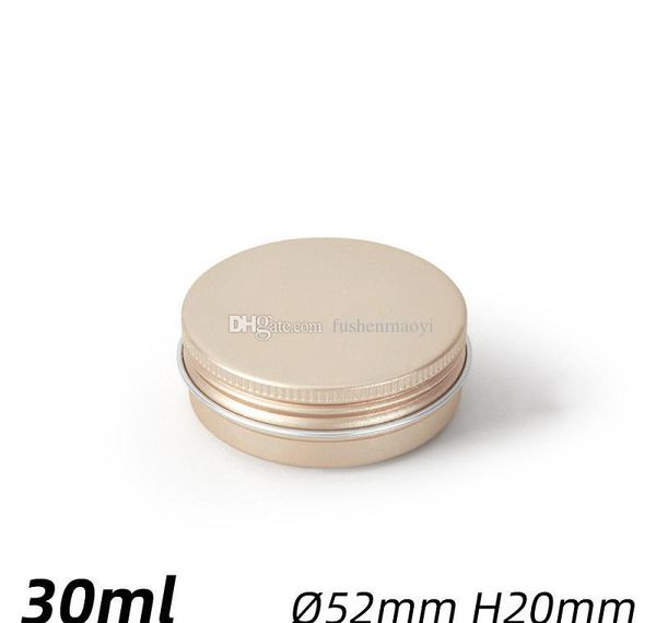 

30ml/60ml aluminum round lip balm tin storage jar containers with screw cap for lip balm, cosmet jllnji ladyshome