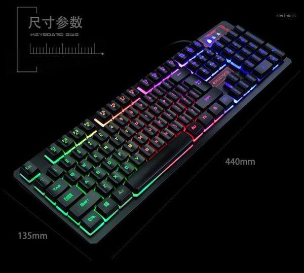 

mechanical keyboard wired backlit gaming keyboard for game lappc x5qc1