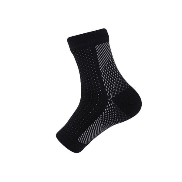 

men's socks 1pair compression foot sleeve ankle support running anti brace basketball sock men outdoor fatigue sport cycle e4y3, Black