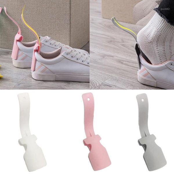 

2pcs lazy wear shoe horn helper shoehorn shoe easy on and off sturdy slip aid1