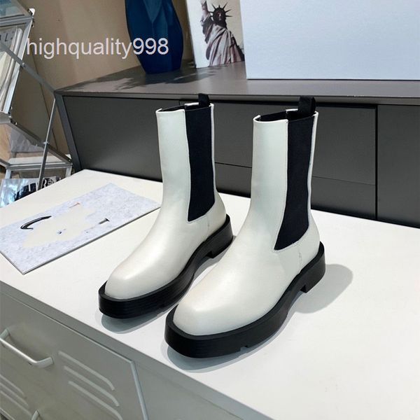 

boots high end quality chelsea chimney short boots middle tube black thick bottom english martin autumn and winter women's