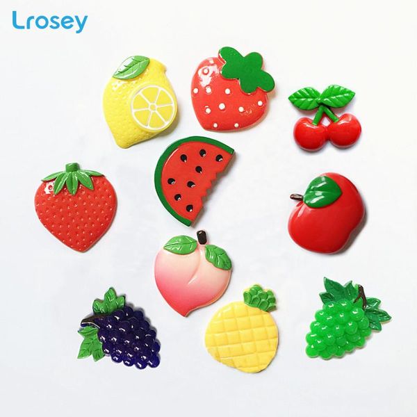 

simulation fruit fridge magnet kitchen diy resin decor home decoration accessories lemon creative magnetic fridge sticker bbyrza lg2010