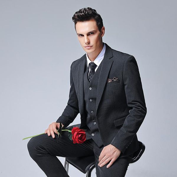 

new solid color men's suit in autumn and winter 2020, White;black