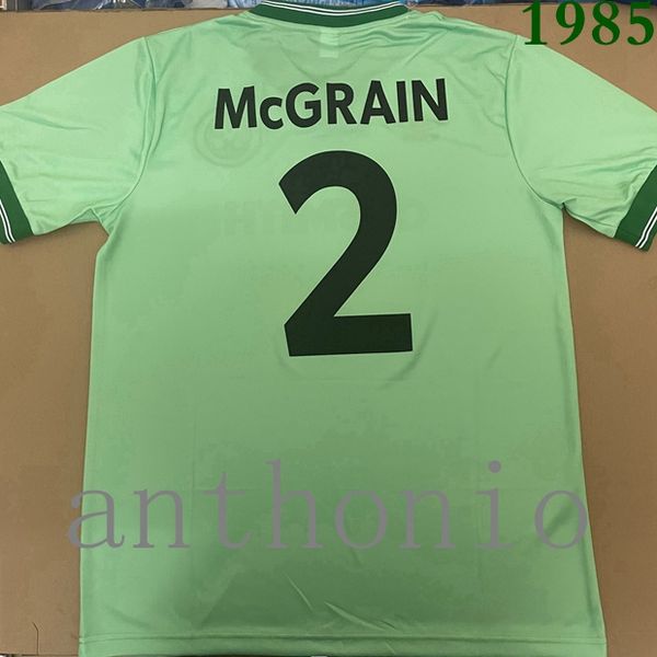 

1985 celtics ретро футбольные трикотажки 84 85 86 винтажные домашние футболки рубашки ларссой 7 ламберт mcagrain moravcik mjallby blinker gr, Black;yellow