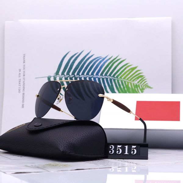 

13 colors men and women fashion classic luxurys designers aviator sunglasses driving polarized glasses with box 3515, White;black