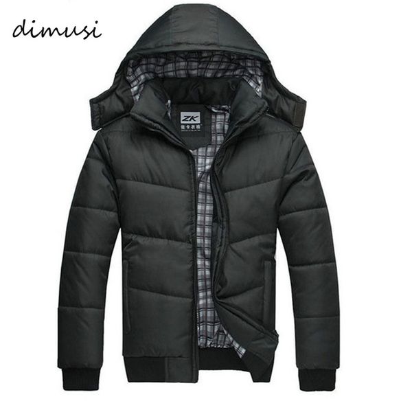 

men's winter men jackets new arrival male cotton thick warm parkas casual outwear windbreaker mens hoodies 4xl kg-462, Black