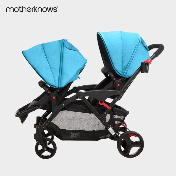 

high landscape twin strollers can sit and lie high landscape lightweight folding twins double car1