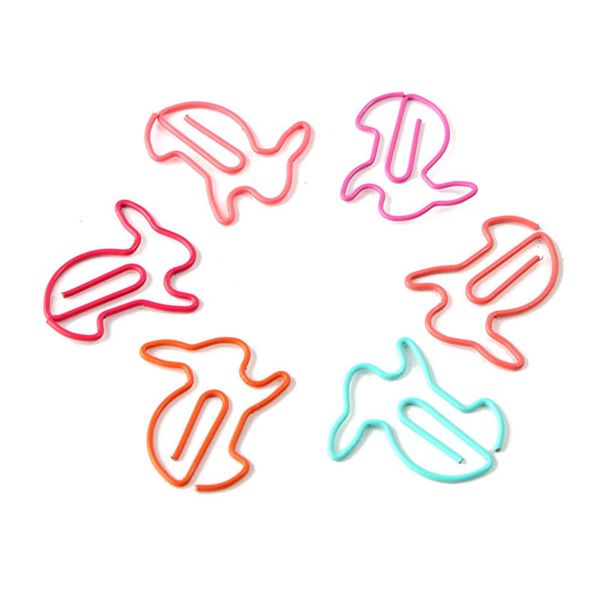 

10шт творческий кролик закладка планировщик бумажный клип металлический материал закладки для книги канцелярские школьные офисные принадлежн