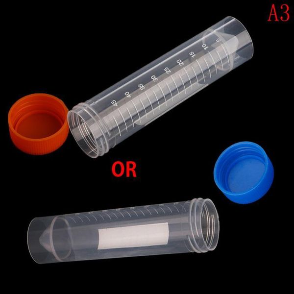 

10pcs 50ml plastic centrifuge lab test tube pipe vial container with round bottom laboratory school educational sup bbyruz