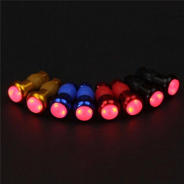 

1pair bicycle handlebar end plug led silicone alloy safe cycling